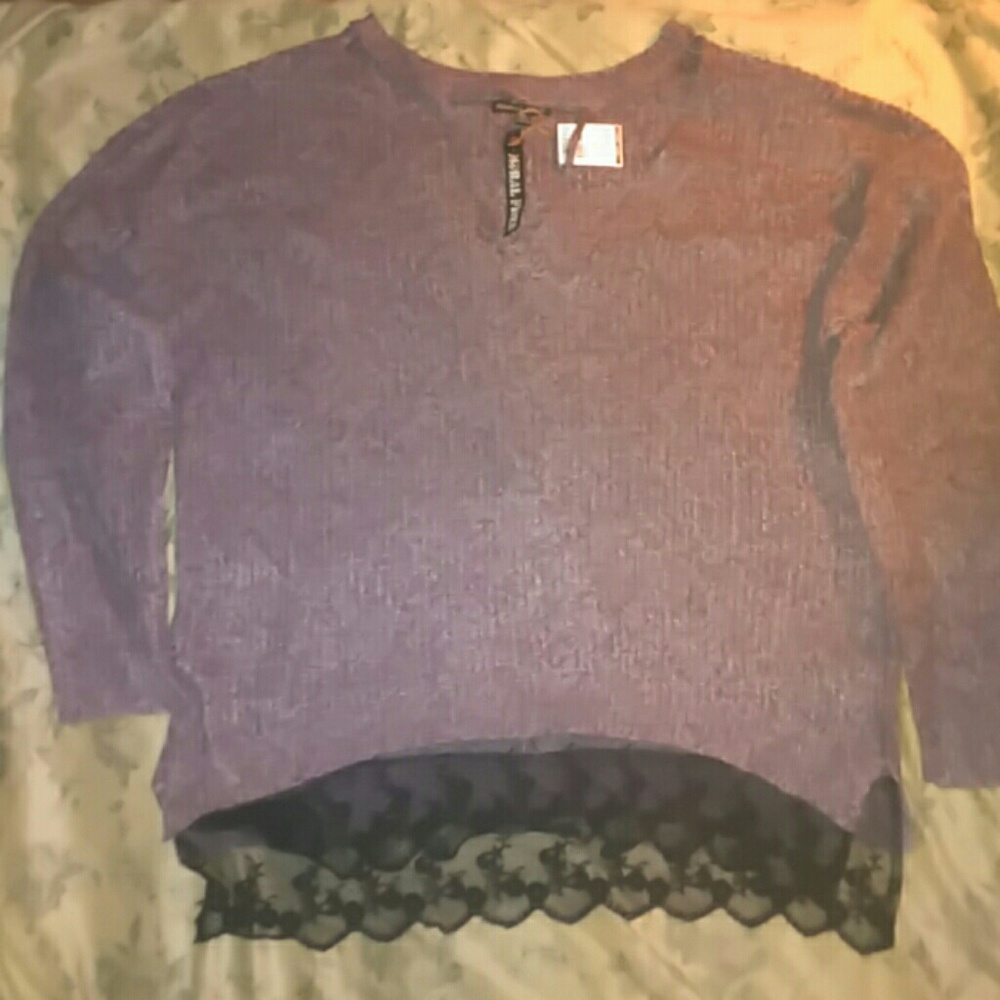 Shades of maroon sweater 2X